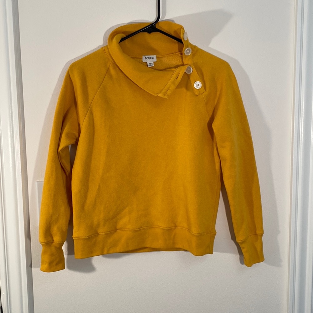 J. Crew sweatshirt, yellow, XXS.